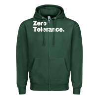 Sports Green zero tolerance Zipper Hoodie - artisFamous