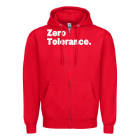 Red zero tolerance Zipper Hoodie - artisFamous