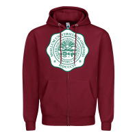 Burgundy ohio university Zipper Hoodie - artisFamous