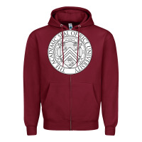 Burgundy rice university Zipper Hoodie - artisFamous
