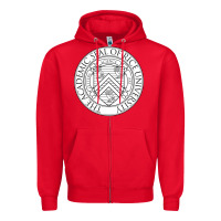 Red rice university Zipper Hoodie - artisFamous