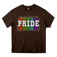 Chocolate Brown Pride barcode Heavy Core Tee - CowGirlArtShop