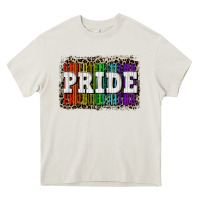 Cream Pride barcode Heavy Core Tee - CowGirlArtShop