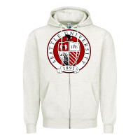 Oatmeal Heather seattle university Zipper Hoodie - artisFamous
