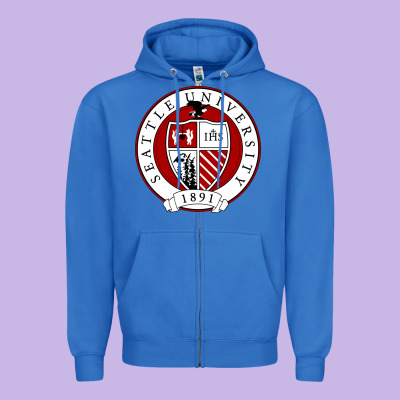 Seattle University Zipper Hoodie Designed By Artisfamous