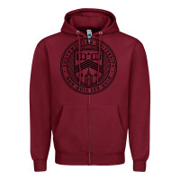 Burgundy southwestern university Zipper Hoodie - artisFamous