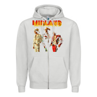 Dove Grey midland Zipper Hoodie - artisFamous