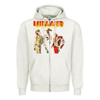 Oatmeal Heather midland Zipper Hoodie - artisFamous
