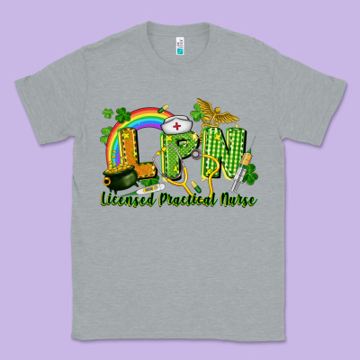 Lpn Licensed Practical Nurse St. Patrick's Day Classic Tee Designed By Cowgirlartshop