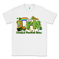 White LPN Licensed Practical Nurse St. Patrick's Day Classic Tee - CowGirlArtShop