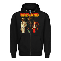 Black midland Zipper Hoodie - artisFamous