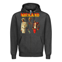 Charcoal Heather midland Zipper Hoodie - artisFamous