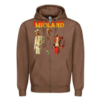 Chestnut midland Zipper Hoodie - artisFamous