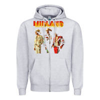 Heather Grey midland Zipper Hoodie - artisFamous