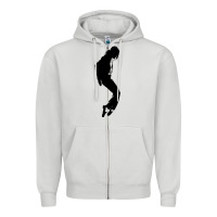 Dove Grey michael jackson Zipper Hoodie - artisFamous