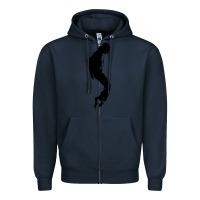 Navy michael jackson Zipper Hoodie - artisFamous