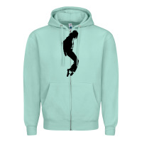 Seafoam michael jackson Zipper Hoodie - artisFamous
