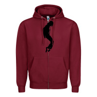 Burgundy michael jackson Zipper Hoodie - artisFamous