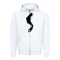 White michael jackson Zipper Hoodie - artisFamous