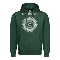 Sports Green neurosis Zipper Hoodie - artisFamous