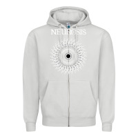 Dove Grey neurosis Zipper Hoodie - artisFamous