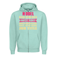 Seafoam model funniest isn't a jobtitle Zipper Hoodie - artisFamous