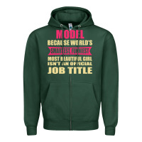 Sports Green model funniest isn't a jobtitle Zipper Hoodie - artisFamous