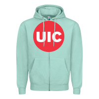 Seafoam university of illinois at chicago circle Zipper Hoodie - artisFamous