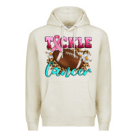 Oatmeal Heather Tackle Cancer Premium Hoodie - Artiststas