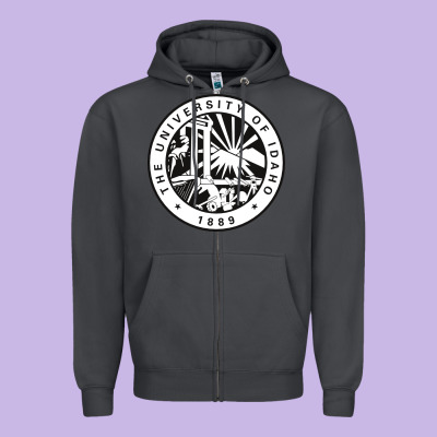 University Of Idaho Zipper Hoodie Designed By Artisfamous