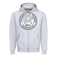 Heather Grey university of illinois Zipper Hoodie - artisFamous