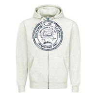 Oatmeal Heather university of illinois Zipper Hoodie - artisFamous