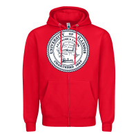 Red university of illinois Zipper Hoodie - artisFamous