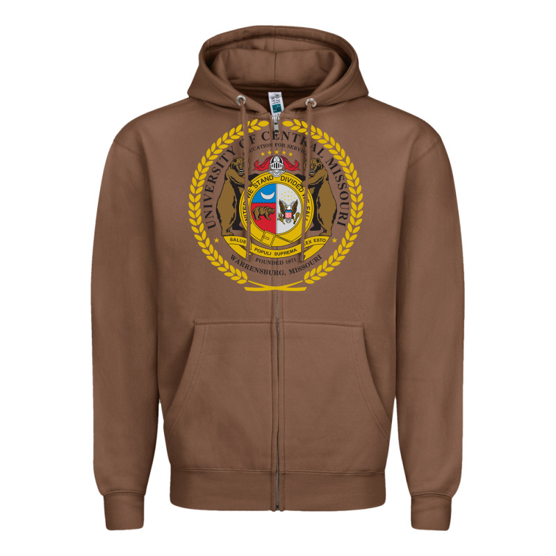 University Of Central Missouri Zipper Hoodie by artisFamous | Teevron