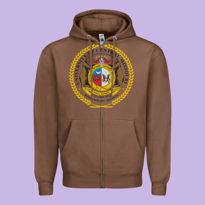 University Of Central Missouri Zipper Hoodie Designed By Artisfamous
