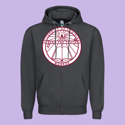 University Of Louisiana At Monroe Zipper Hoodie Designed By Artisfamous