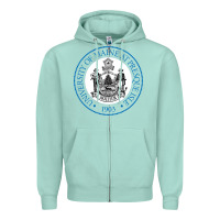 Seafoam university of maine at presque isle Zipper Hoodie - artisFamous