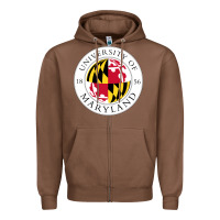 Chestnut university of maryland Zipper Hoodie - artisFamous