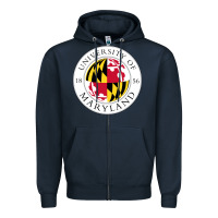 Navy university of maryland Zipper Hoodie - artisFamous
