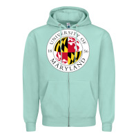 Seafoam university of maryland Zipper Hoodie - artisFamous
