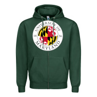 Sports Green university of maryland Zipper Hoodie - artisFamous