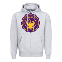 Heather Grey university of montevallo Zipper Hoodie - artisFamous