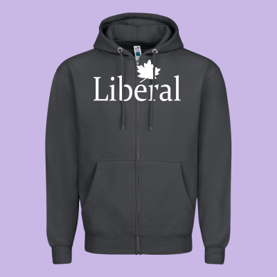 Liberal Party Of Canada Zipper Hoodie Designed By Artisfamous