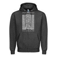 Charcoal Heather joy division pleasures  japanese Zipper Hoodie - artisFamous