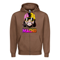 Chestnut randy wrestler Zipper Hoodie - artisFamous