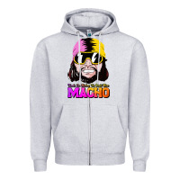 Heather Grey randy wrestler Zipper Hoodie - artisFamous