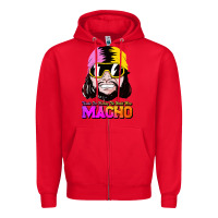 Red randy wrestler Zipper Hoodie - artisFamous