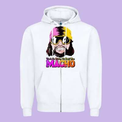 Randy Wrestler Zipper Hoodie Designed By Artisfamous
