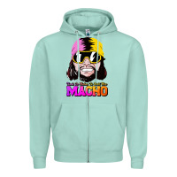 Seafoam randy wrestler Zipper Hoodie - artisFamous