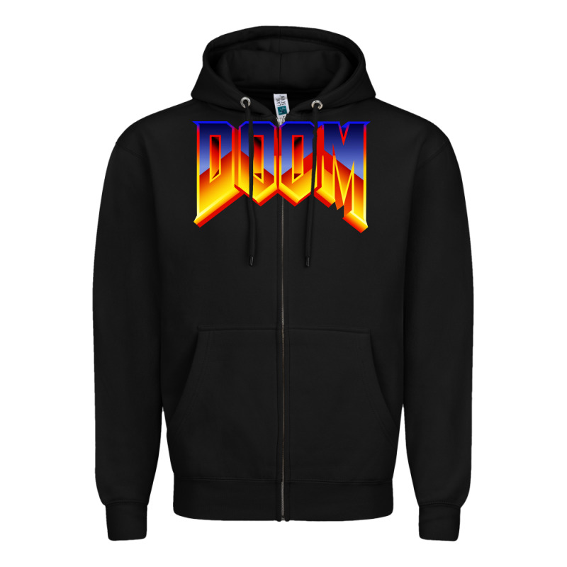 Doom Video Game Zipper Hoodie by artisFamous | Teevron